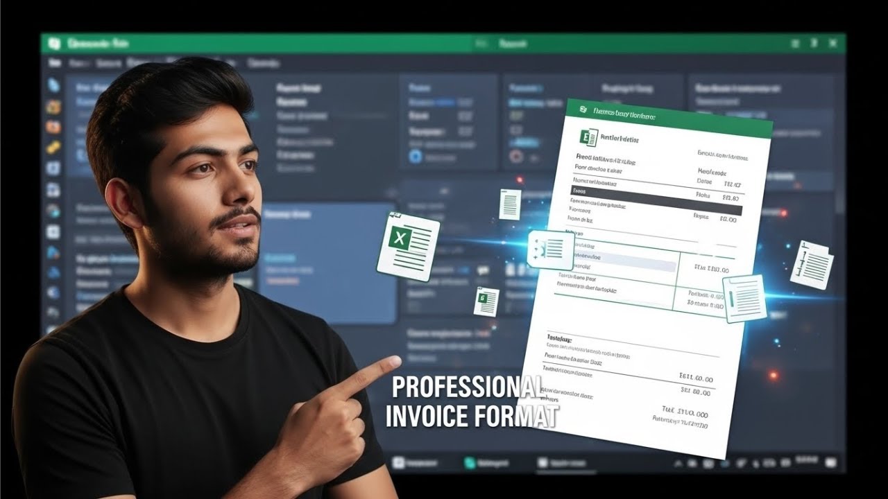 Invoice Designing in Excel | Professional Invoice Layout Step by Step.