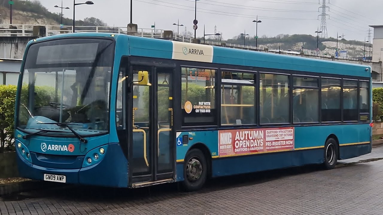 Kickdown Arriva Kent Thameside 4041 GN09AWP Bus Route 490 ADL kickdown-arriva-kent-thameside-4041-gn09awp-bus-route-490-adl