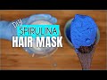 DIY Blue Spirulina Hair Mask | for DRY, ITHCY SCALP & HAIR GROWTH