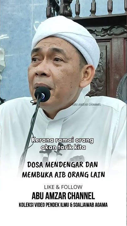Dosa Membuka & Mendengar Aib Orang Lain | Ustaz Ahmad Rizam