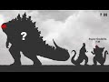 Monsterverse  size comparison all monsters 2021