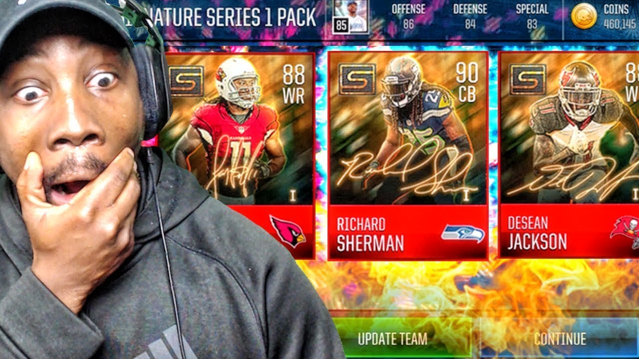 PULLING INSANE ELITES IN SIGNATURE PACK OPENING! Madden Mobile 18 Gameplay Ep. 4