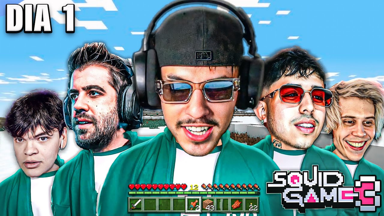 MI PRIMER DIA EN SQUID CRAFT GAMES 3 😱😱 Dia increíble* | Samulx