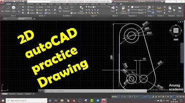 autoCAD 2D Practice Drawing | Exercise - 07 |