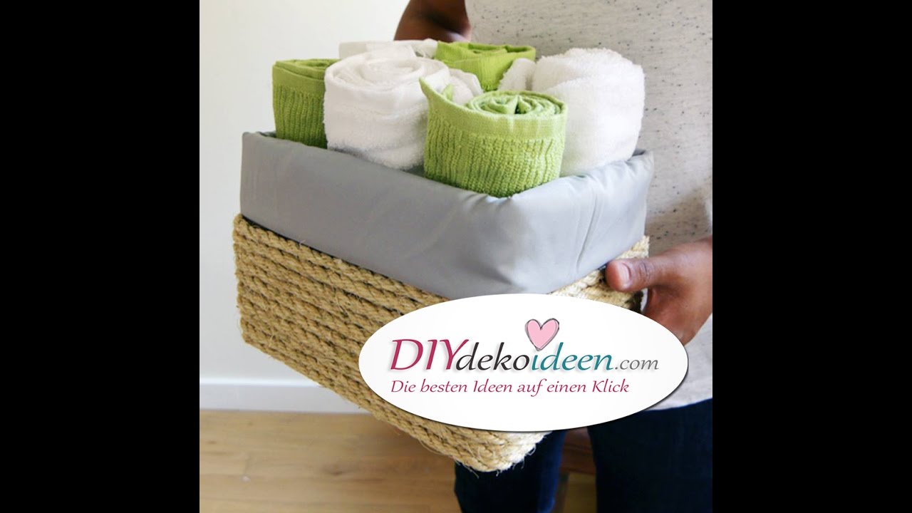 Tolle Aufbewahrungsbox zum Selbermachen! DIYdekoideen.com - YouTube
