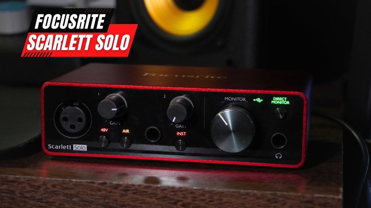 Focusrite Scarlett Solo - Por que é a Interface mais usada do