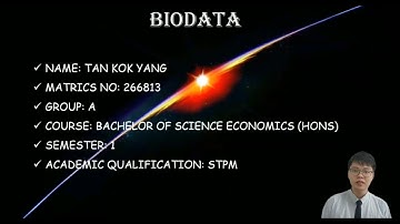 BEEQ1013 INTRODUCTION TO MATHEMATICAL ECONOMICS GROUP A (INDIVIDUAL PRESENTATION)TAN KOK YANG 286813