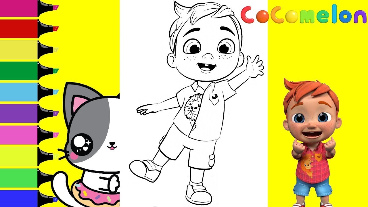Coloring CoComelon Nico and Nina Coloring Book Pages