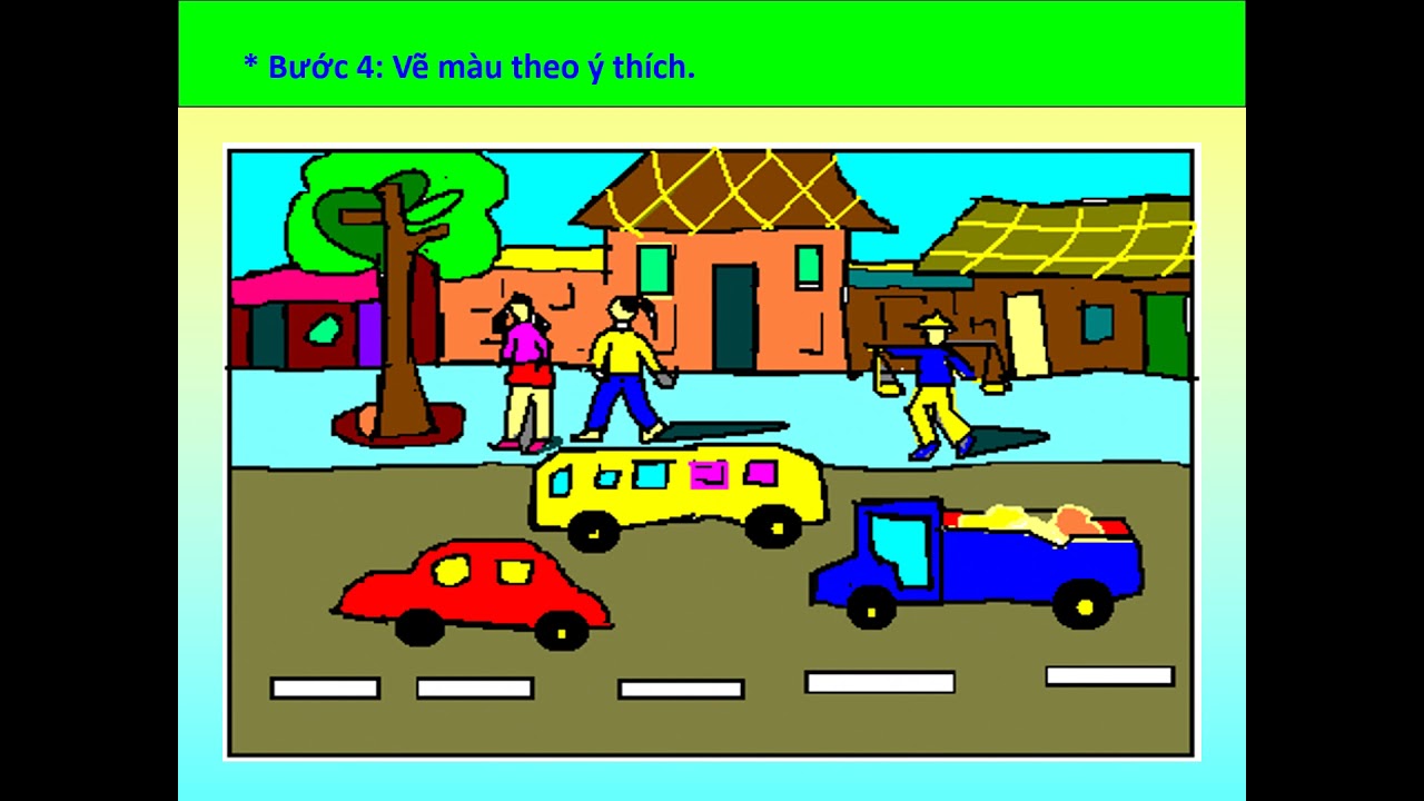 Mĩ thuật 4: Tuần 6 Ve tranh De tai An toan giao thong | Khái quát các thông tin về ve tranh ve de tai an toan giao thong đúng nhất