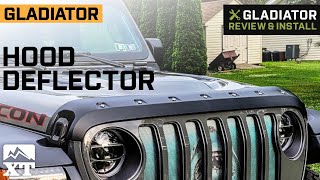 Jeep Gladiator JT Premium Bolt-On Look Hood Deflector Review & Install