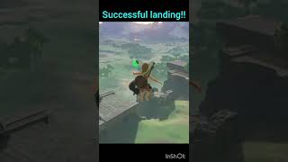 Successful landing!! #zelda #botw #speedrun #glitchmoments