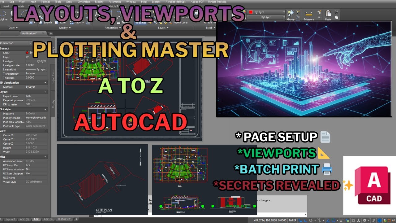 💥AutoCAD Layouts, Viewports & Plotting Master A-Z: 🚀 Page Setup ...