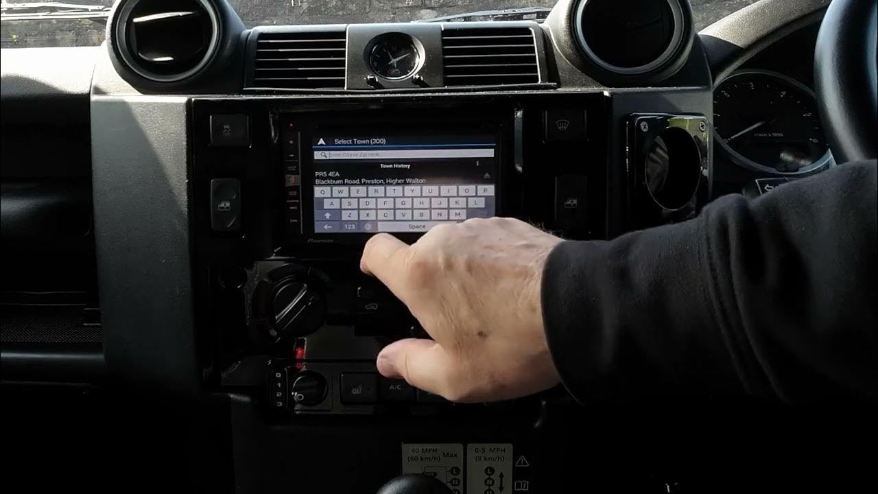 How To Set The Sat Nav On A Pioneer AVIC F960DAB System In A 2015