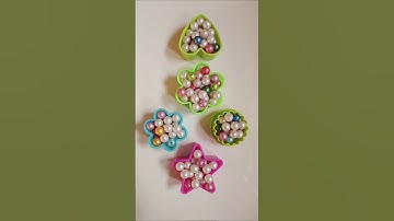 pearls moti Asmr colourful fall satisfying|reverse Moti beads effect fall asamar🟢🔵🔴🙂