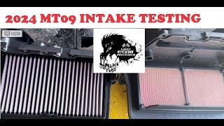 2024 YAMAHA MT09 INTAKE TESTING