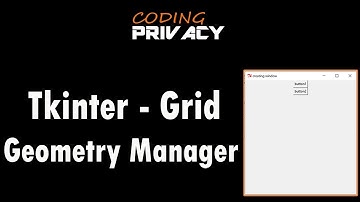 4. Grid Geometry Manager In Tkinter (Python)