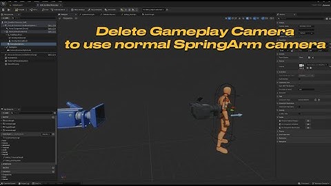 Unreal Engine GASP - How to delete Gameplay Camera to use normal SpringArm cameras