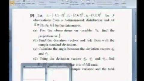 Mod-01 Lec-06 Some problems on multivariate distributions - I