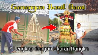 Cara Membuat Gunungan Hasil Bumi
