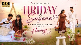 Hriday & Sanjana Pre Wedding Song 4K 2026 Heeriye Hr Photography