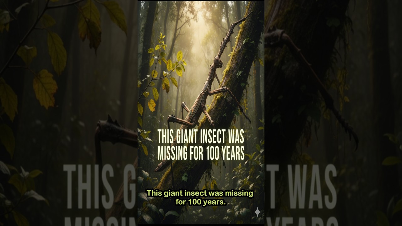 THIS GIANT INSECT WAS MISSING FOR 100 YEARS 