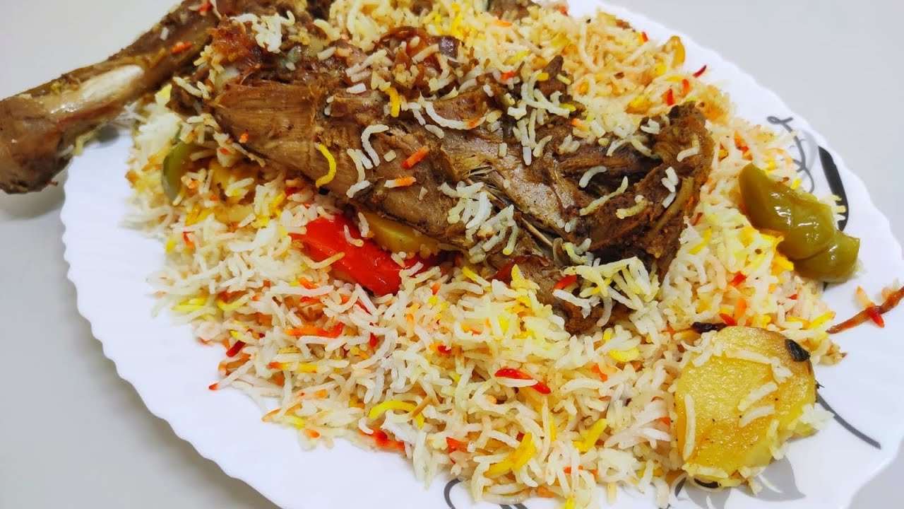 Special Arabic Rice With Mutton Youtube