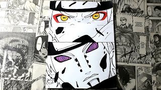 Speed Drawing Naruto vs Pain (Naruto Shippuden) Desenhando Naruto vs Pain