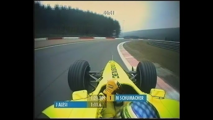 F1 – Ralf Schumacher (Jordan Mugen-Honda V10) lap in qualifying