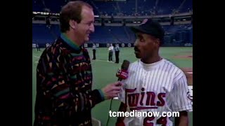 Twins ACLS Coverage WCCO News October 8, 1991 10pm