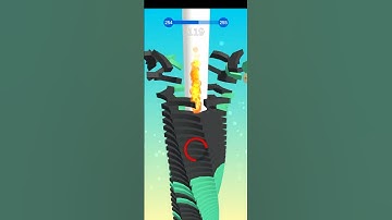 Stack Ball level 254 walkthrough #shorts