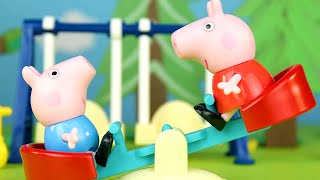 peppa pig motorhome camping peppa pig stop motion peppa pig toy play