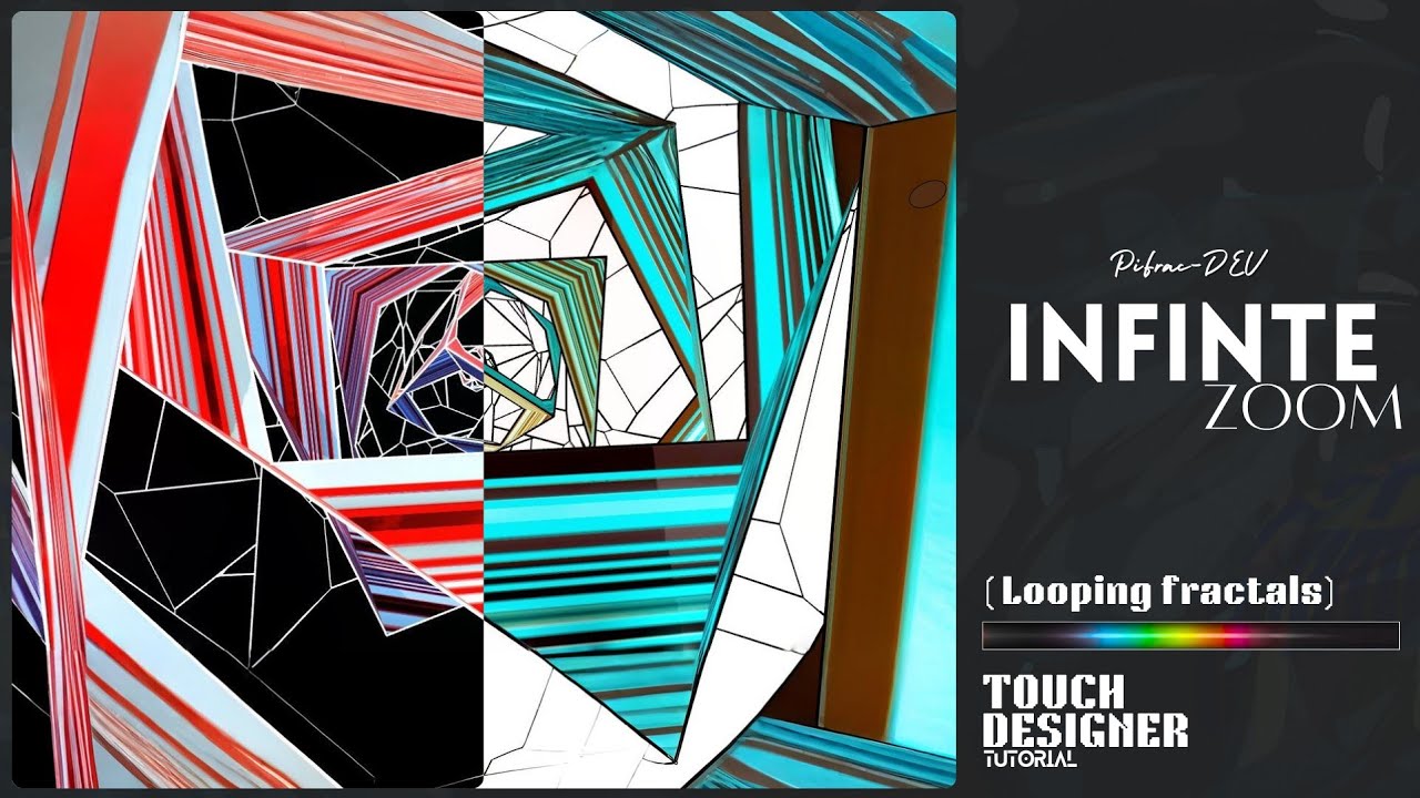 Infinite fractal zooming - TOUCHDESIGNER tutorial - YouTube