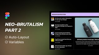 How to Design a Neo Brutalism UI Website - Part 2 - Colors Variables Figma (Light & Dark Themes)
