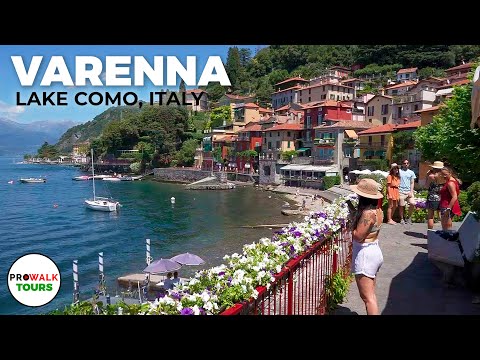 Varenna Walking Tour Lake Como Italy  with Captions