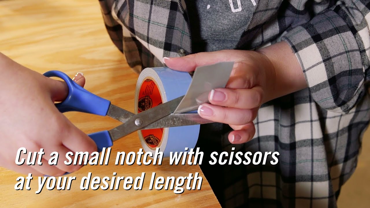 Use this hack to remove the liner on your Gorilla Double Sided Tape! #