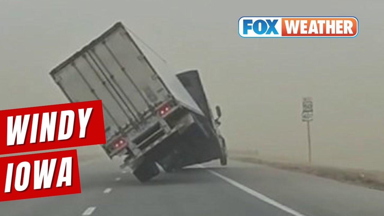 Near Blizzard Conditions Sweep Across Iowa - YouTube