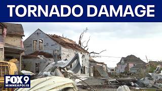 Wisconsin tornado path of wreckage