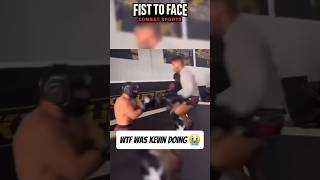 Kevin Lee's special move didn't quite work 😳 #mma #sparring #fail