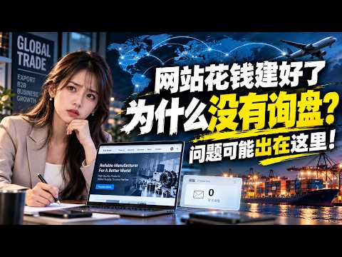 外贸独立站花钱建好了，为什么一直没询盘？90%的人忽略了这些关键问题！