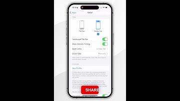 📱 Hoe verander je de Safari-tabbladindeling op de iPhone!
