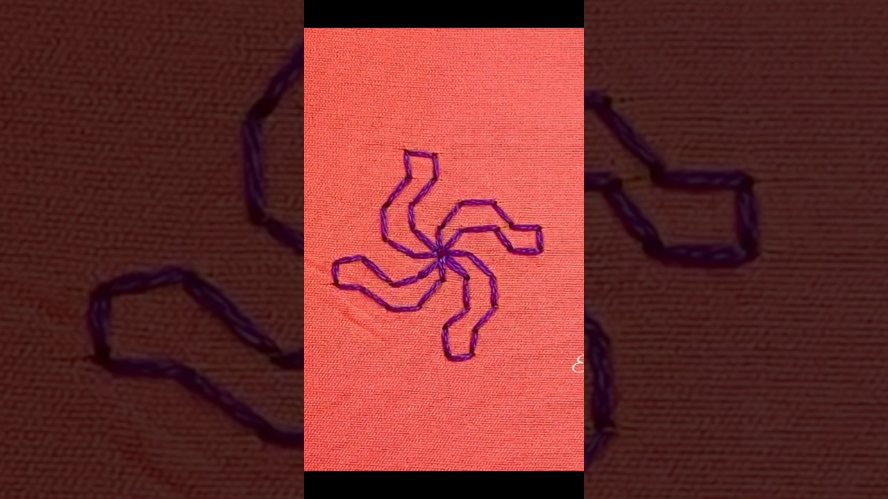 Дизайн вышивки Касути #шорты #вышивкадляначинающих #ручнаявышивка