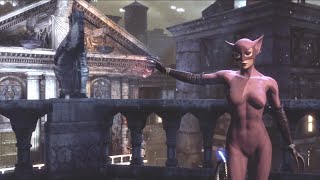 BATMAN: ARKHAM CITY - Rooftop Rumble EXTREME | PERFECT COMBAT (Catwoman: Long Halloween)