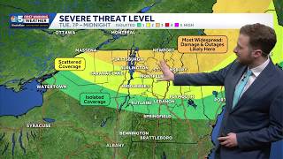 Rare severe storm threat develops Tuesday night (07-14-26)