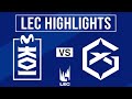 MKOI Vs GX Highlights LEC 2026 Versus Movistar KOI Vs GIANTX