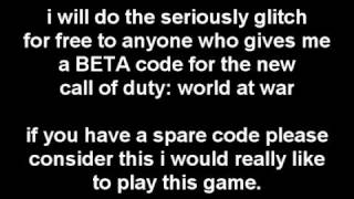 call of duty world at war help (seriously glitch)