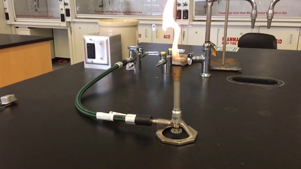 Lighting a Bunsen Burner YouTube