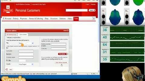 Eye Tracking the Post Office website with EEG
