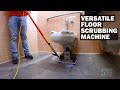 Versatile floor cleaning machine  hard to reach areas  doodle scrub