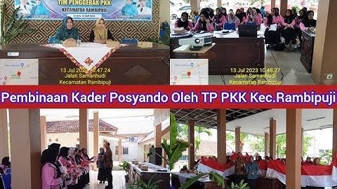Pembinaan Kader Posyandu Oleh  Ketua Tim Penggerak PKK Kecamatan Rambipuji Ita Iftitah Farid,SPd