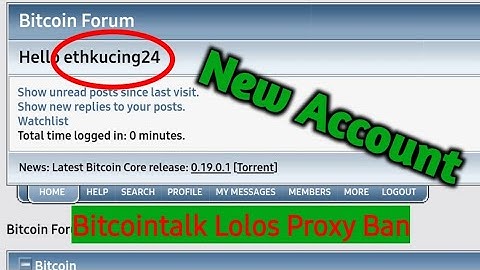 CARA BUAT AKUN BITCOINTALK 2020 TERBARU LOLOS PROXY BAN